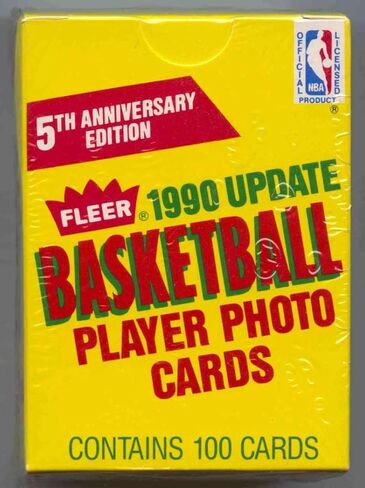 1990/91 صندوق شمع هوبي عتيق أصلي لكرة السلة من Fleer NBA غير مفتوح in Kuwait