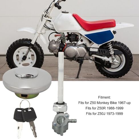 Gas Tank Cap, High Security, Good Sealing, Good Stability, Petrol Tank Cap with Key for Z50 Monkey Bike Z50R Z50J in Saudi Arabia