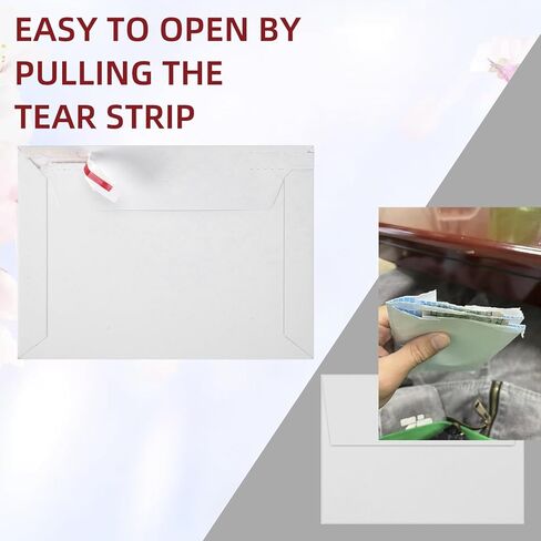 A4 Envelopes Thickened 300GSM White 150 Pack, 6.25" x 4.25" Rigid Self Seal Mailers, Stay Flat Envelope for Invitations, Photos, 6" x 4" Cards, Greeting Cards, Weddings in Saudi Arabia