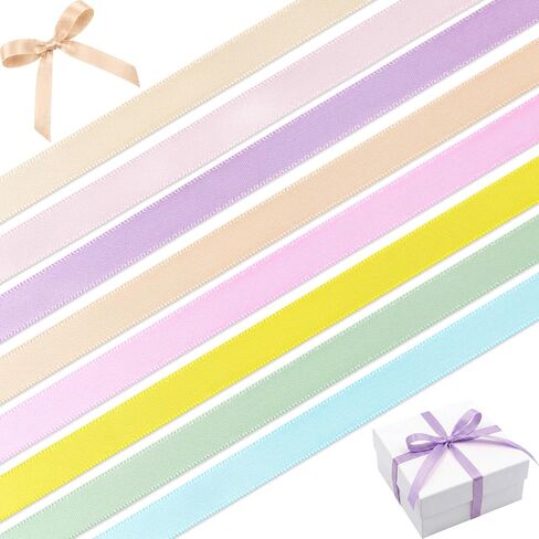 Blue 3/8 Inch Grosgrain Ribbon Set, 8 Pack x 3 Yards (24 Yards Total), Craft Ribbon for Baby Shower Wedding Bouquets Gift Wrapping Nautical Decor and Hair Bows in Saudi Arabia