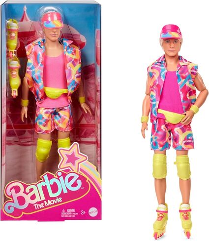 Barbie Ken® Doll from the Barbie Movie Collectible Doll wearing a retro skating outfit and roller skates, JBJ51 in Kuwait