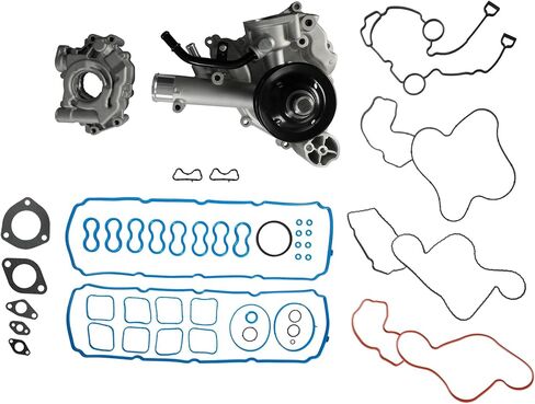 KAX 5.7 HEMI MDS Lifters Kit Timing Chain Kit Camshaft Kit Oil Water Pump Head Gasket for Ram 1500 2011-2019, Dodge Ram 1500 2009-2010, for Chrysler Aspen Durango 2009 5.7L, OE# 53022263AF 53021726AE in Saudi Arabia