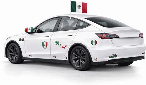 طقم تزيين السيارة لكأس العالم 2026 (البرازيل، العلم + المرايا + طقم غطاء محرك السيارة) in Kuwait