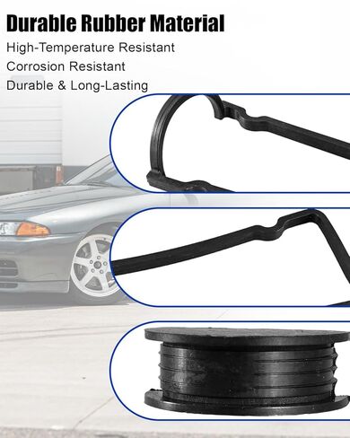 مجموعة حشية غطاء صمام المحرك مناسبة لنيسان RB20DET RB25DE RB25DET RB26DETT R32 R33، استبدال 13270-58S11 13270-58S01 11051-58S00، 2 شريط مطاطي وكتلتين in Kuwait