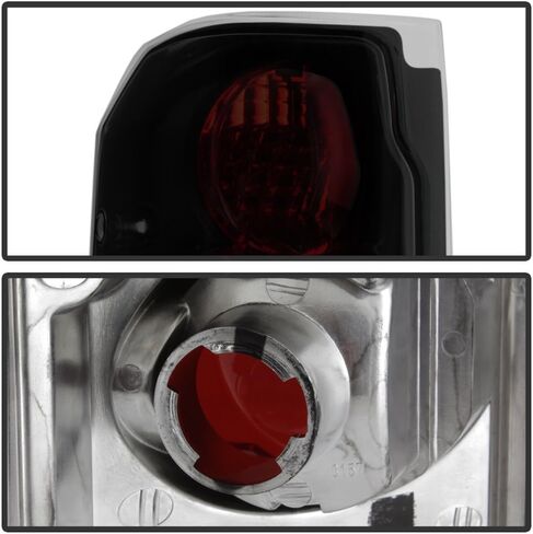 ACANII - For 1987-1996 Ford F150 F250 F350 Bronco Black Smoked Rear Tail Lights Brake Lamps Pair Driver & Passenger Side in Kuwait