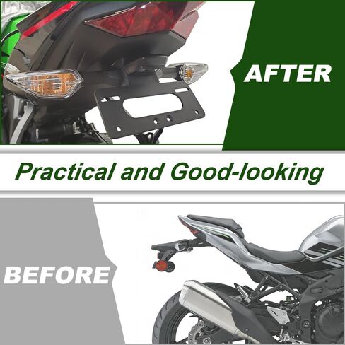 Xitomer Fender Eliminator Compatible with Kawasaki Ninja ZX-6R Tail Tidy For ZX6R 636 2019-2026 ZX 6R License Plate Bracket Fit for OEM Aftermarket Turn Signal in Kuwait