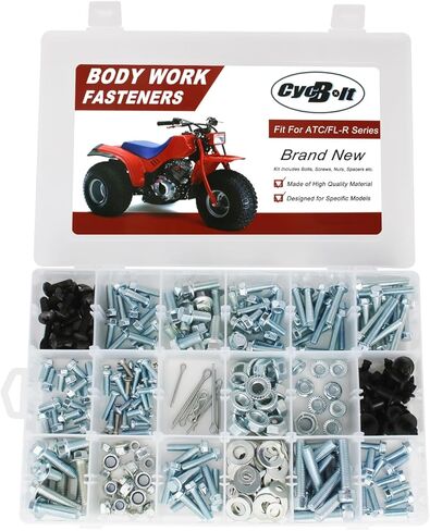 330 قطعة مجموعة مسامير الجسم ATV مناسبة لـ ATC70 ATC350 ATC90 ATC185 ATC110 ATC250 ATC125 ATC200 FL250R FL400R FL350R مجموعة مسامير براغي عمل الجسم in Kuwait