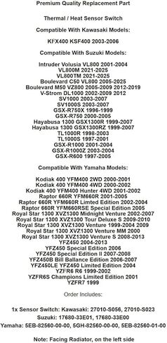 استبدال لياماها مروحة مفتاح مستشعر حراري ل YFM400 كودياك 400 4WD 2000-2002 OEM in Kuwait