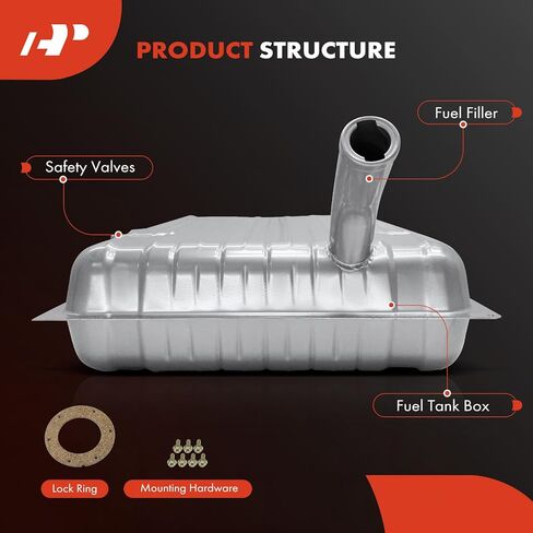 A-Premium Fuel Tank with O-Ring Compatible with Ford Customline, Fairlane, Skyliner, Sunliner, Victoria, 1956, 3.6L 4.4L 4.8L 5.1L, Replace# B6A9002A in Saudi Arabia