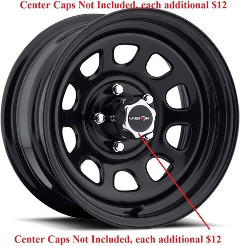 نافذة Vision 84 D مقاس 16 × 8 5 × 4.5 بوصة + حافة عجلة سوداء لامعة مقاس 0 مم مقاس 16 بوصة in Kuwait