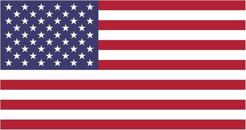 United States Heavy Duty Vinyl Bumper Sticker (3 x 5 Inches) in Saudi Arabia