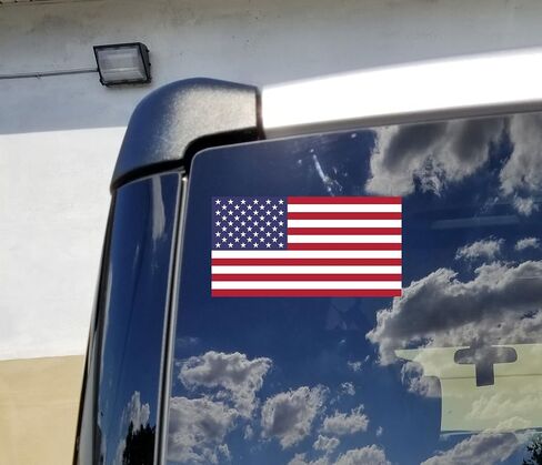 United States Heavy Duty Vinyl Bumper Sticker (3 x 5 Inches) in Saudi Arabia