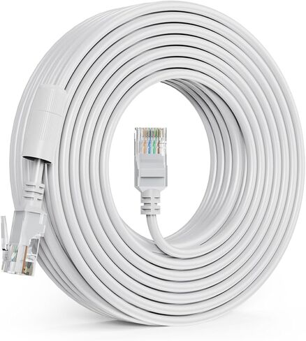 Zosi 60ft (20 مترًا) كابل Ethernet ، حبل شبكة RJ45 لنظام Poe Camera NVR ، كابل التصحيح CAT5E ، كاميرا IP ، التبديل ، جهاز التوجيه ، الكمبيوتر ، المودم والمزيد (اللون الرمادي) in Kuwait