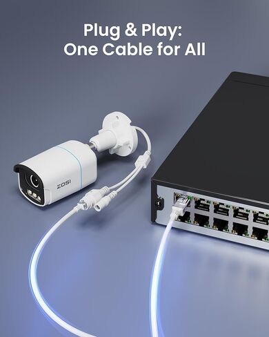 Zosi 60ft (20 مترًا) كابل Ethernet ، حبل شبكة RJ45 لنظام Poe Camera NVR ، كابل التصحيح CAT5E ، كاميرا IP ، التبديل ، جهاز التوجيه ، الكمبيوتر ، المودم والمزيد (اللون الرمادي) in Kuwait
