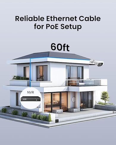 Zosi 60ft (20 مترًا) كابل Ethernet ، حبل شبكة RJ45 لنظام Poe Camera NVR ، كابل التصحيح CAT5E ، كاميرا IP ، التبديل ، جهاز التوجيه ، الكمبيوتر ، المودم والمزيد (اللون الرمادي) in Kuwait