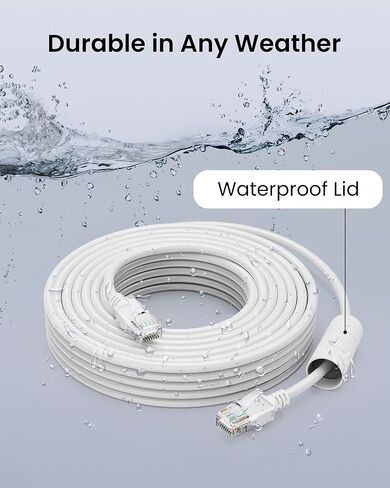 Zosi 60ft (20 مترًا) كابل Ethernet ، حبل شبكة RJ45 لنظام Poe Camera NVR ، كابل التصحيح CAT5E ، كاميرا IP ، التبديل ، جهاز التوجيه ، الكمبيوتر ، المودم والمزيد (اللون الرمادي) in Kuwait