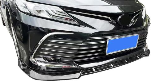 IKON MOTORSPORTS, 3PCS Front Bumper Lip Compatible with 2021-2024 Toyota Camry LE, Front Bumper Lip Spoiler Splitter Kit IKON Style PP Polypropylene Gloss Black in Kuwait