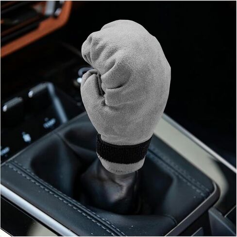 2PCS Plush Car Gear Shift Knob Cover, Soft Fluffy Shift Knob Brake Handle Protector, Universal Car Interior Accessories (Black) in Kuwait