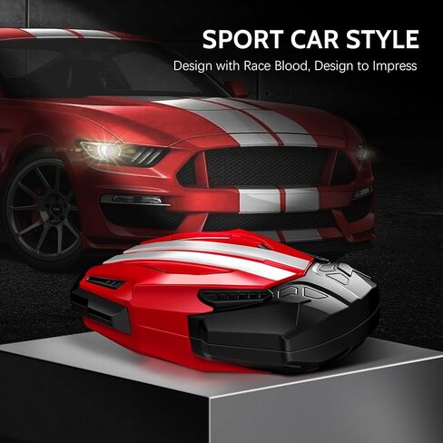 YORKNEIC لغطاء Ford Key Fob مع غطاء سلسلة مفاتيح مناسب لسيارة Ford Mustang Bronco Maverick Raptor Explorer F150 3/4/5 أزرار مفاتيح ذكية مع حماية شديدة التحمل، أحمر in Kuwait