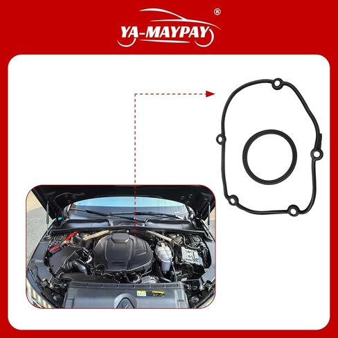 Engine Upper Timing Chain Cover Gasket Compatible with VW Beetle CC Eos Golf Jetta Passat for Tiguan for Audi A3 A4 A5 A6 A8 Q3 Q5 S4 S5 S6 S8 Avant TT Replaces# 06G103583 06H103483C in Kuwait