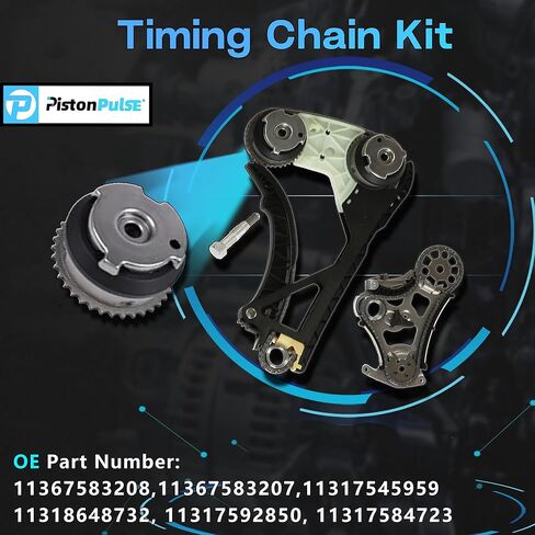 N55 3.0 Cylinder Head Gasket Set with Timing Chain Kit & Pistons Con-Rods Set Fit For BMW 335i 535i X5 X3 435i 135i M235i X1 740i N55B30 3.0L 2011-2018 Replace#11247624615 11247576714 in Saudi Arabia