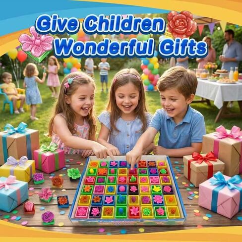 48 Pcs Water-Absorbent Expanding Toys: Ocean Beads & Forest Plants (Grow in Water), Perfect for Kids' Party Activities, 48 Pcs/Box, Sensory Play & Classroom Rewards.Stocking Stuffers (Kids & Adults) in Saudi Arabia