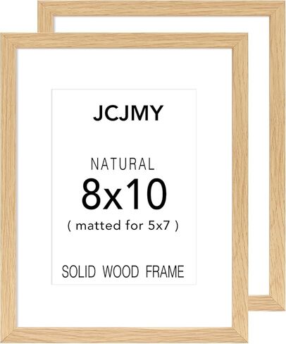 10x14 Solid Wood Picture Frame for 30 x 40cm Diamond Painting Art, Display 8.5x11 with Mat or 10 x 14 without, Wooden 10 by 14 Photo Frame with Plexiglass for Wall Hanging, 1 Pack, Natural in Saudi Arabia