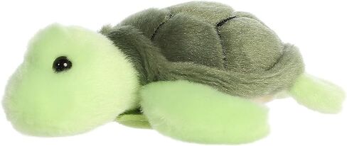 Aurora® Adorable Shoulderkins™ Saavy Sea Turtle™ Stuffed Animal - Fun Buddy that Can Go Everywhere with You - Perfect for Kids 3+ Years and Costumes - Green 5.5 Inches in Kuwait