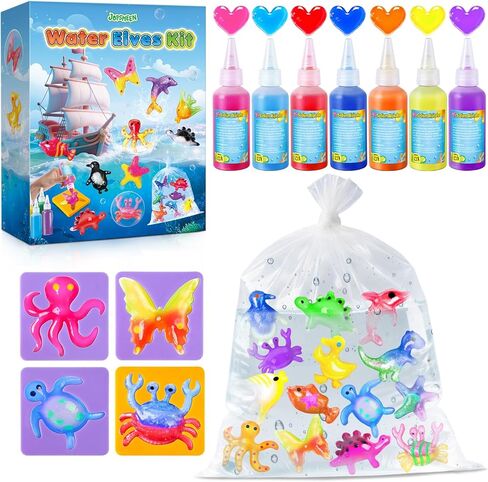 JOPSHEEN Magic Water Elf Toy Kit - 7 Colors for Kids - Squishies Maker Toys Crafts Birthday Gifts for Boys and Girls Age 5 6 7 8 9 10 11 12 in Saudi Arabia