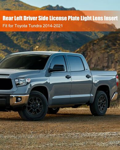 Driver Side License Plate Light Lens Insert Fit for Toyota Tundra 2014-2021 Replace 52156-0C040 Rear Left in Saudi Arabia