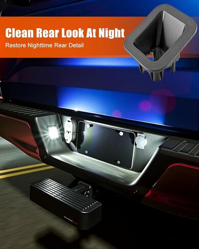 Driver Side License Plate Light Lens Insert Fit for Toyota Tundra 2014-2021 Replace 52156-0C040 Rear Left in Saudi Arabia