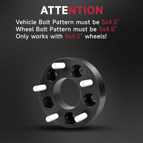 5X4.5 Wheel Spacers Forged 0.59"(15mm) 5x114.3mm to 5x114.3mm Thread Pitch M12x1.5 Hub Bore 60.1mm SET OF 2 Adapters for Toyota RAV4 2.5L 2009-2021，Camry 2.5L 2010-2021，Camry 2.4L 2002-2011 & More in Saudi Arabia