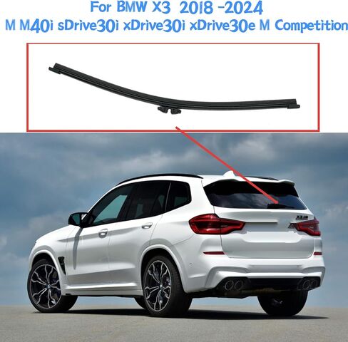 الخلفية ممسحة شفرة ل BMW X3 2018 2019 2020 2021 2022 2023 2024 M M40i sDrive30i xDrive30i xDrive30e M المنافسة الخلفية الخلفية ممسحة زجاج أمامي شفرة in Kuwait