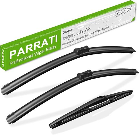 PARRATI® 3PCs Windshield Wiper for Chevrolet Trailblazer 2021-2024 Exact Replacement - 24+18+11 - All Season Graphene Coating Quiet Streak Free in Kuwait