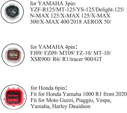 3 Pin 4 Pin 6 Pin OBD2 Adapter Cable for Yamaha Euro5 3Pin 4Pin 6Pin Motorcycle for Honda Yamaha X- MAX T Racer, Compatible for Euro5 Guzzi Kawasaki Motorbike in Saudi Arabia