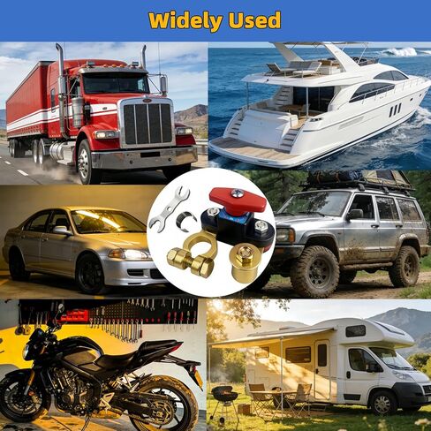 Heavy Duty 12V-24V Battery Disconnect Switch, Adjustable Rotating Terminal Car Battery Cut Off Switch, Pure Copper Anti-Drain Battery Kill Switch for Car Marine Boat RV ATV Truck in Saudi Arabia