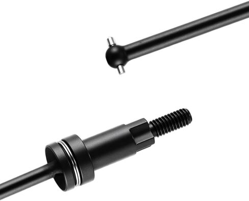 Aluminum Alloy Front and Rear CVD Drive Shaft Set for ARRMA 1/16 Mojave GROM RC Truck Upgrade Replace ARA2104 (Black) in Saudi Arabia