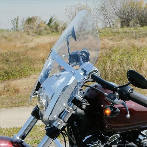 الزجاج الأمامي TCMT مع مشابك 49 مم مناسب لدراجات Harley Softail Breakout FXBR FXBRS 2018-2023 Breakout FXSB 2013-2017 Dyna Wide Glide FXDWG 2006-2017 in Kuwait