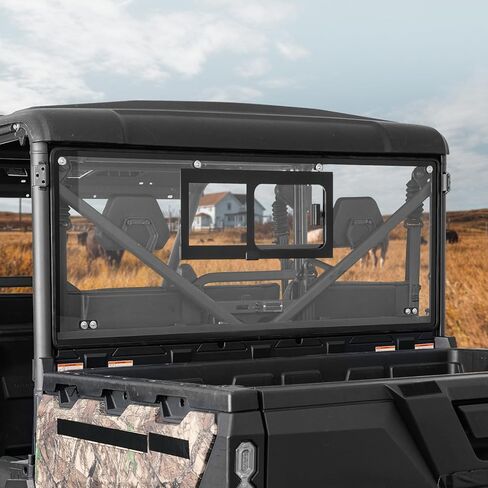 نافذة خلفية زجاجية منزلقة من KEMIMOTO UTV متوافقة مع CFMOTO UFORCE 1000/1000 XL 2019-2026، ملحقات الزجاج الأمامي الخلفي المقاومة للخدش والمغلفة بالأشعة فوق البنفسجية in Kuwait