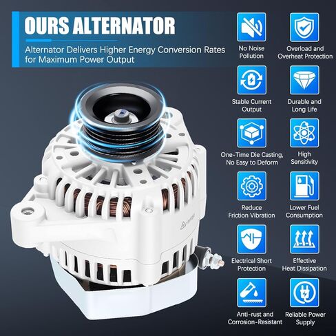 Alternator 13754 Fit for Toyota Camry 1997-2001, Solara 1999-2001 2.2L Automotive Replacement Alternators 27060-03060 27060-74590 101211-9510 101211-9580 9661219-951 400-52050 AND0187 in Kuwait