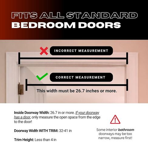 Doorway Pullup Bar Dip Bars Station - Minimal Space, EASY STORAGE, Power Tower Dip Station and Pull-up Bar for Doorway, Collapsible Dip Station, No Door Damage, High Weight Capacity, 2024 Upgraded Bodyweight Workout Station in Saudi Arabia