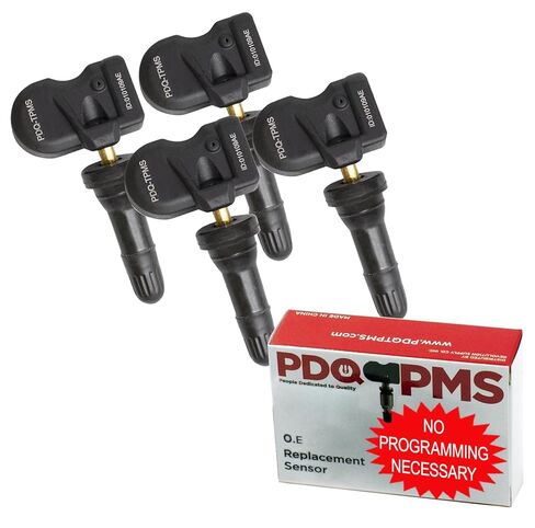 PDQ TPMS 315 MHZ Tire Pressure Sensor 4 Pack Rubber StemFor Toyota Lexus Direct Replacement for OE Part # 42607-0E020 | 42607-02050 | 42607-06030 | 42607-48010 | 42607-53020 in Saudi Arabia