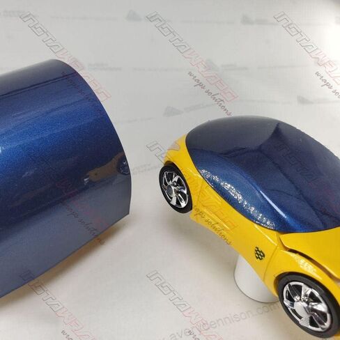 Avery Supreme Wrapping Film Gloss Dark Blue Metallic Vinyl Car Wrap Sheet - SW900-4" x 6" Sample in Kuwait