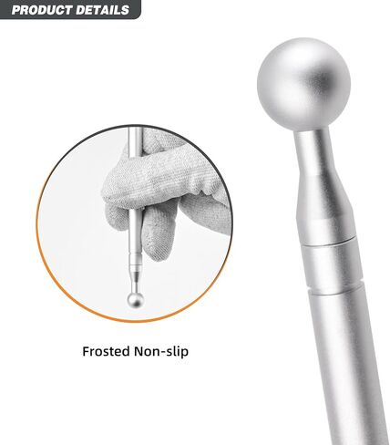 FOSHIO Anodized Aluminum Wrap Globe Set with 5 Round Ball Heads with Diameters of 4, 6, 8, 10 and 13 mm, Dual-Sided Tool Holder for Two Different Head Sizes Vinyl Wrap Tools for Car Wrapping Corners in Kuwait