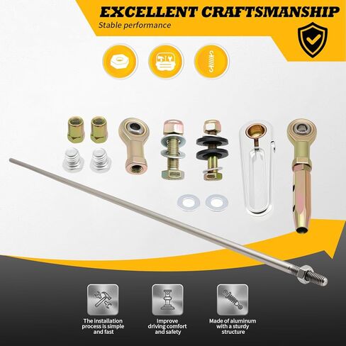 Adjustable Transmission Column Shift Linkage Kit Compatible with TH200 TH350 TH400 4L60 4L60E 4L80E 700-R4 Replace ACA-1800 CB5010 D292-SHLTH400 in Kuwait