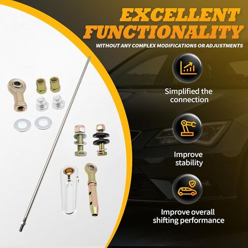 Adjustable Transmission Column Shift Linkage Kit Compatible with TH200 TH350 TH400 4L60 4L60E 4L80E 700-R4 Replace ACA-1800 CB5010 D292-SHLTH400 in Kuwait