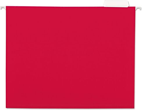 Universal 14118 Hanging File Folders, 1/5 Tab, 11 Point Stock, Letter, Red, 25/Box in Saudi Arabia
