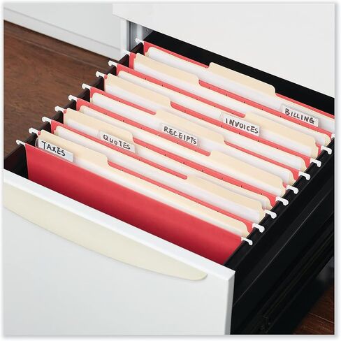 Universal 14118 Hanging File Folders, 1/5 Tab, 11 Point Stock, Letter, Red, 25/Box in Saudi Arabia