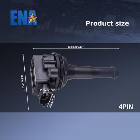 مجموعة ENA مكونة من 6 ملفات إشعال متوافقة مع فولفو S80 XC90 2.8L 2.9L L6 لاستبدال UF341 5C1320 in Kuwait
