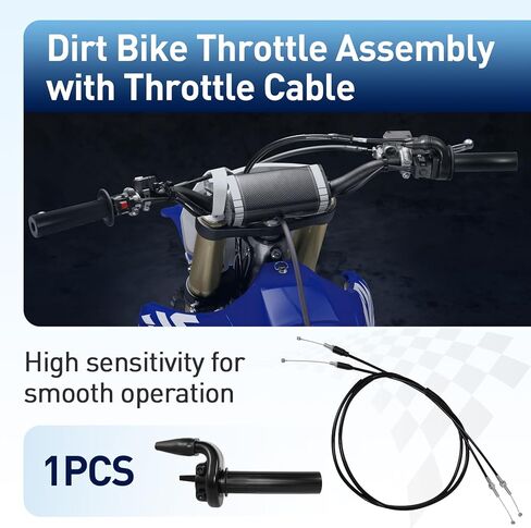 Throttle Assembly with Cable for YZ WR 250F 426F 450F CRF 150R 250X KX250F KLX450F YFZ450 TRX450R, Dirt Bike Throttle Assembly with Throttle Cable for Smooth Operation and Quick Response in Kuwait